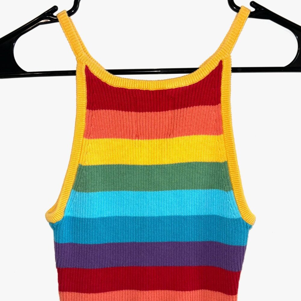 Rare discontined UNIF rainbow tank top - Picture 3 of 3